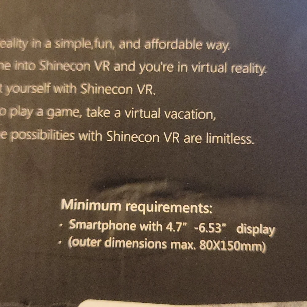 VR SHINECON Virtual Reality Glasses for smartphone 90-100 field of view NEW…